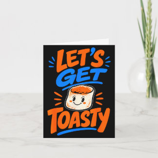 Tarjeta Malvavisco tostado en hoguera s'mores