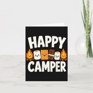 Tarjeta Malvaviscos fogata camping