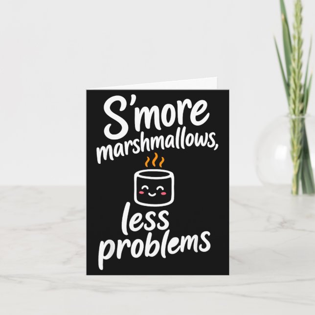 Tarjeta Malvaviscos para S'more  (Anverso)