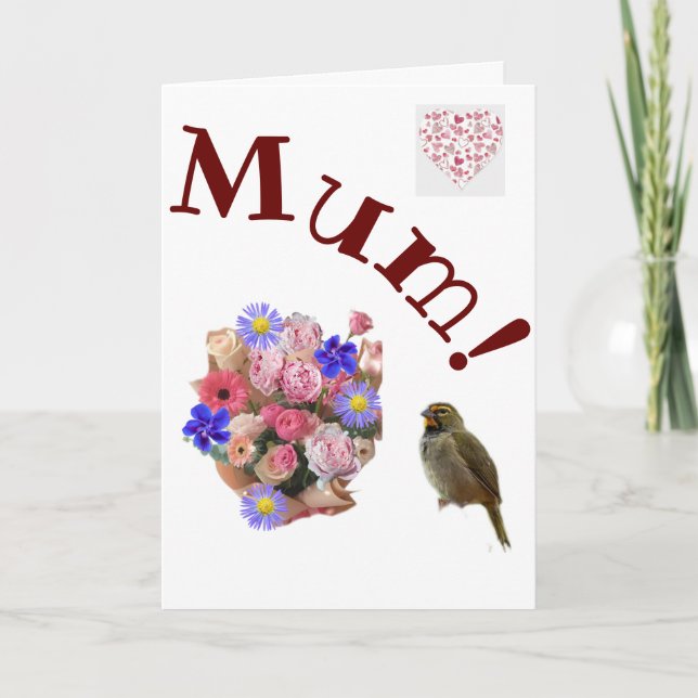 Tarjeta ¡Mamá! (Anverso)