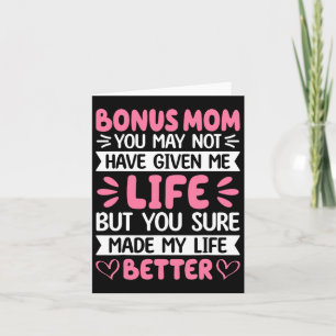 Tarjeta Mamá Adicional Me Hiciste La Vida Mejor Hija Adici