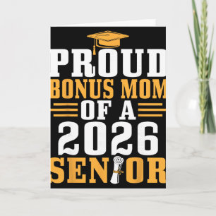 Tarjeta Mamá Adicional Orgullosa Diploma de Graduación de