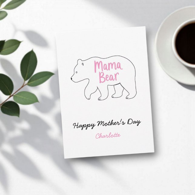 Tarjeta Mama Bear | Día de la Madre, lindo y gracioso (Subido por el creador)