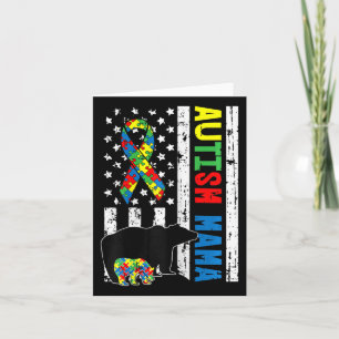 Tarjeta Mama Bear Matanza Autismo Familiar Regalos De Sens
