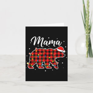 Tarjeta Mama Bear Navidad Mamá Bufalo Cuadros Fiesta