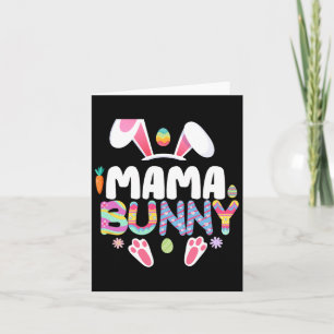 Tarjeta Mama Bunny Family Matando Mujeres Conejitas De Pas
