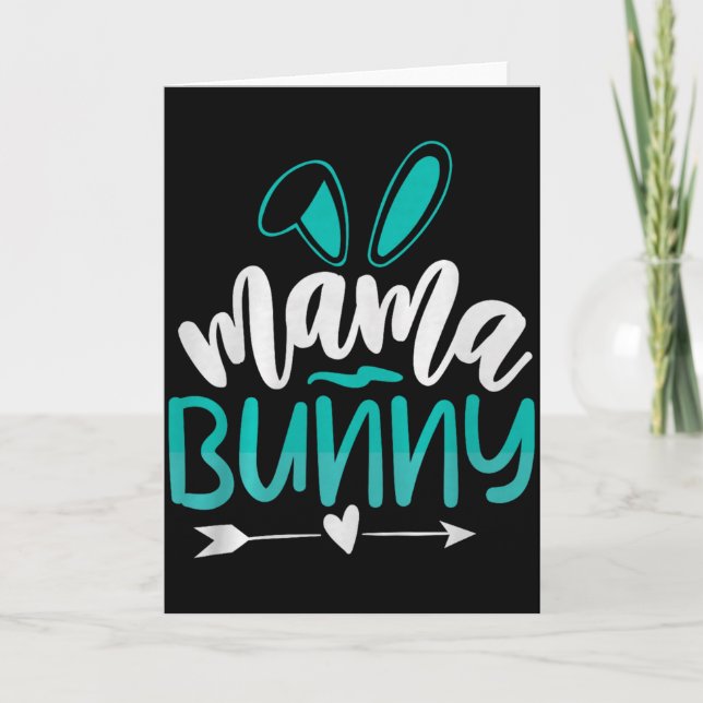 Tarjeta Mama Bunny Premium Tri-blend  (Anverso)