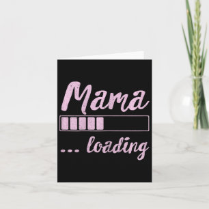 Tarjeta Mamá cargando futura mamá divertida nueva mamá mad