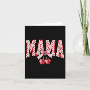 Tarjeta Mama Cherry Floral Feliz Día de las Madres Mom Vid