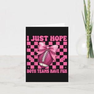 Tarjeta Mamá, Chica de fútbol americano, solo espero que a