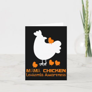 Tarjeta Mama Chicken Aml Leukemia Conciencia