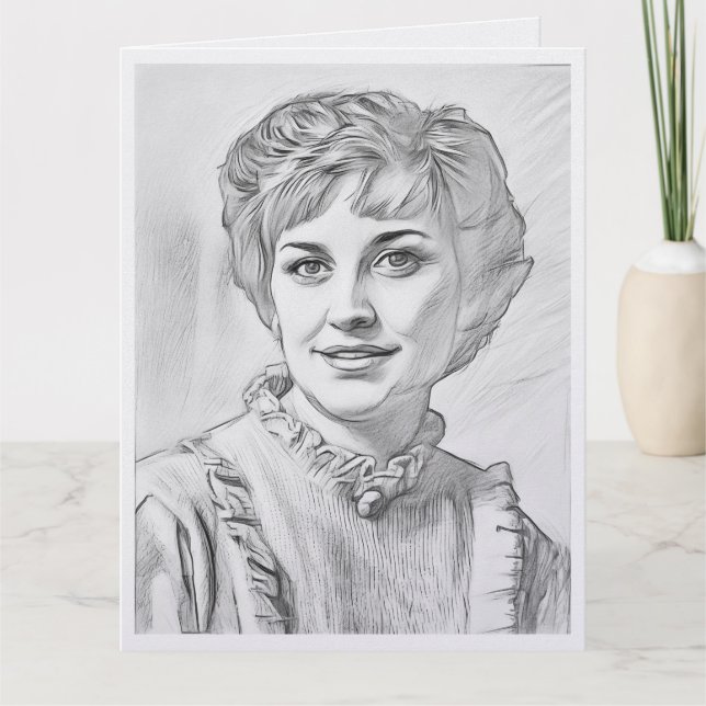Tarjeta Mamá como dibujo de computadora (Anverso)