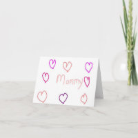 mamá con corazones