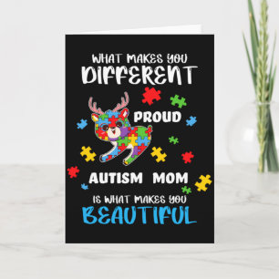 Tarjeta Mamá Conciencia Del Autismo Madre Orgullosa Camise