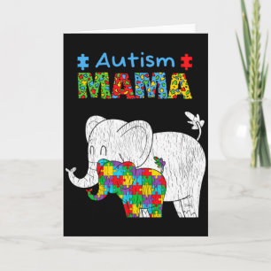 Tarjeta Mamá Conciencia del Autismo Orgullosa Hija Autista