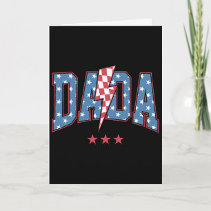 Tarjeta Mama Dada Mini 4 de julio familia americana coinci