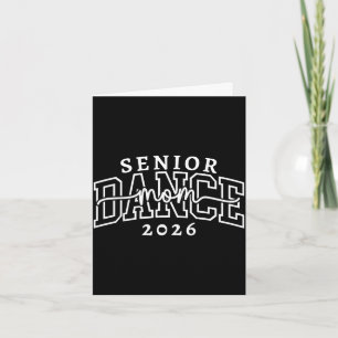 Tarjeta Mamá de baile senior retro clase de 2026 bailarina