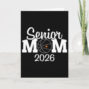 Tarjeta Mamá de baloncesto sénior Cl de 2026 graduación de