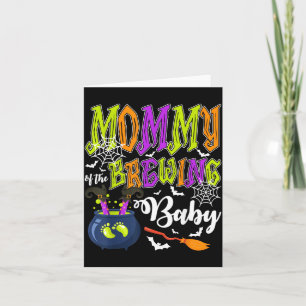 Tarjeta Mamá de bebé cervecero Combinación familiar Hallow