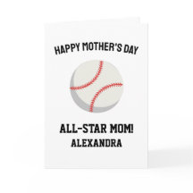 Mamá de béisbol Feliz día de las madres