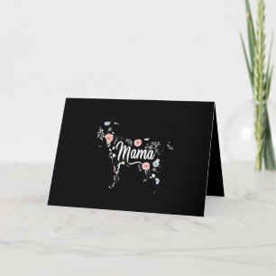 Tarjeta Mamá de cabra floral ama amante abuela
