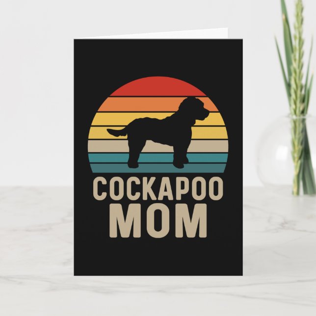 Tarjeta Mamá de Cockapoo (Anverso)