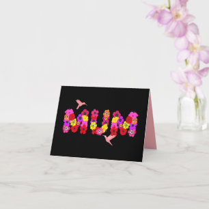 Tarjeta Mamá de colibrí floral de Día de la Madre descarga