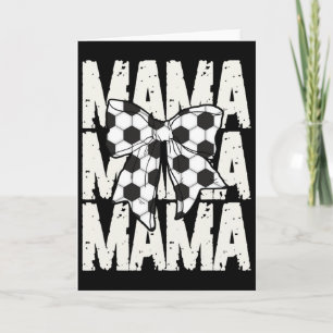 Tarjeta Mamá de fútbol Coquette Lazo Deportes Mamá Lindo F