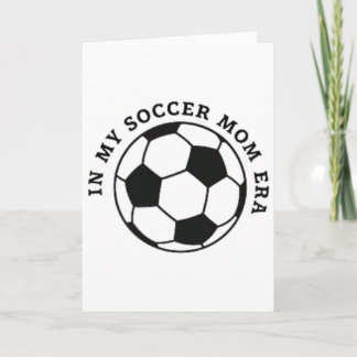 Tarjeta Mamá de fútbol juvenil, mamá del equipo, días de j