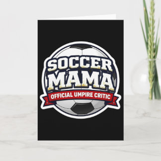 Tarjeta Mamá de fútbol Oficial Crítico de Árbitro Día de l
