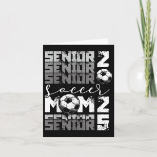 Tarjeta Mamá de Fútbol Senior 2025 Regalo de Graduación de
