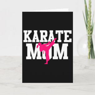 Tarjeta Mamá de Karate Día de la Madre Artes Marciales Kic
