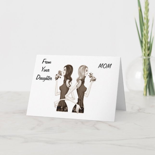 TARJETA MAMÁ DE LA HIJA EL 40 (Anverso)
