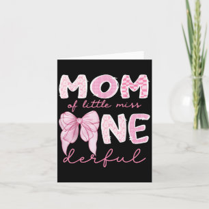 Tarjeta Mamá De La Pequeña Señorita Onemaravilloso Primer 