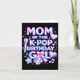 Tarjeta Mamá de las chicas de cumpleaños de k-pop música c