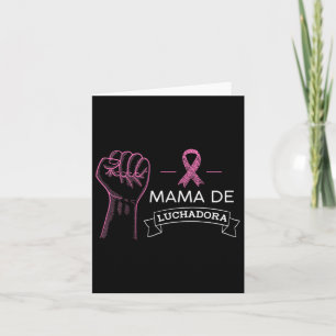 Tarjeta Mama De Luchadora Conciencia Sobre El Cáncer De Ma
