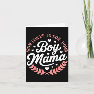Tarjeta Mamá de niño desde hijo hasta puesta del sol diver