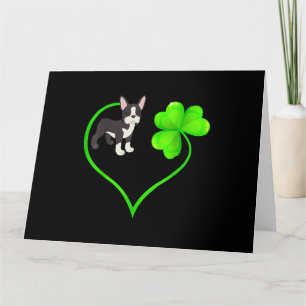 Tarjeta Mamá de perro de San Patricio de Boston
