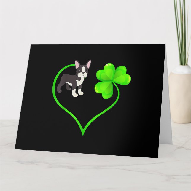 Tarjeta Mamá de perro de San Patricio de Boston (Anverso)