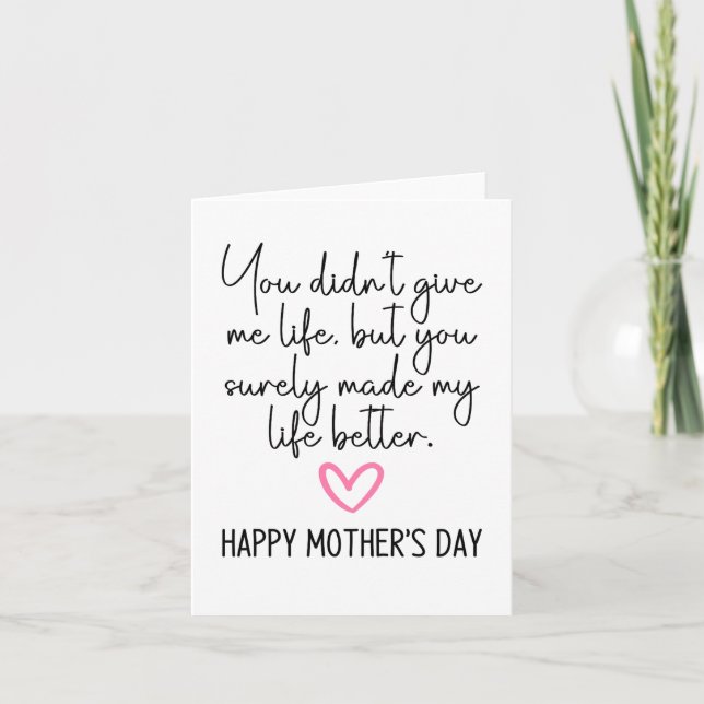 Tarjeta Mamá de Regalo (Anverso)