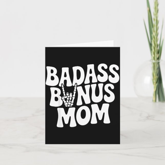 Tarjeta Mamá de regalo divertida mamá paso divertida día d (Anverso)