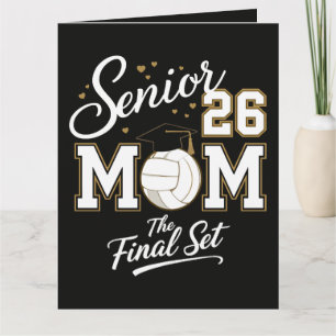 Tarjeta Mamá de Senior Clase de 2026 Voleibol