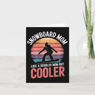 Tarjeta Mamá de snowboard Guay Madre Snowboarder 1