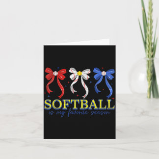 Tarjeta mamá de sóftbol día de juego para mujeres mamá chi