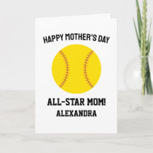 Mamá de Sóftbol Feliz Día de las Madres