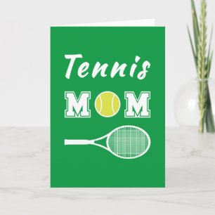 Tarjeta Mamá de tenis