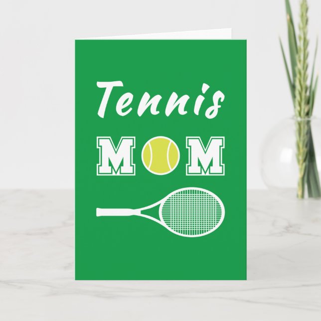 Tarjeta Mamá de tenis (Anverso)