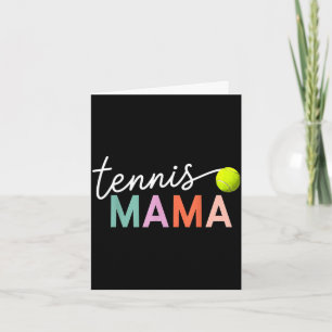 Tarjeta Mamá de tenis mamá jugadora de pelota de tenis reg