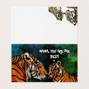 Tarjeta Mamá de tigres