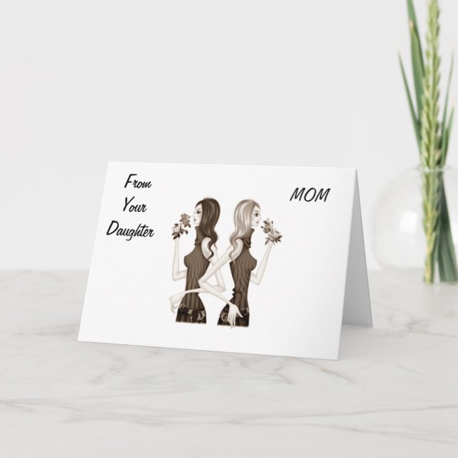 TARJETA MAMÁ-DE TU HIJA=DÍA DE LA MADRE FELIZ (Anverso)